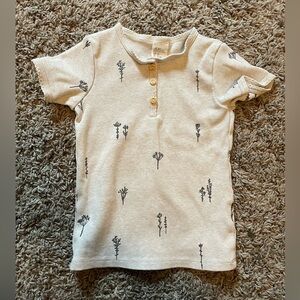 H&M Ribbed Floral Tee